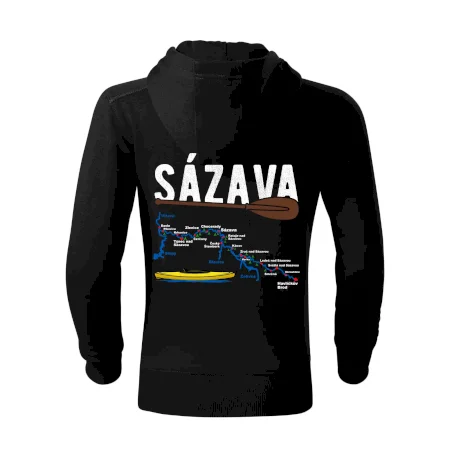Mapa řeky Sázavy