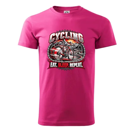 Cyklistické kolo mezi horami eat sleep repeat