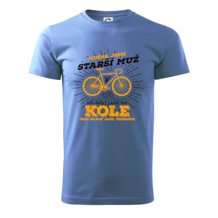 Starší muž - cyklista silniční kolo