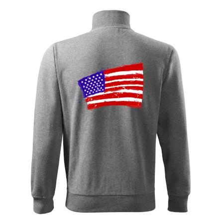Americká vlajka ohnutá