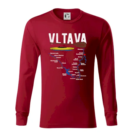 Mapa řeky Vltavy