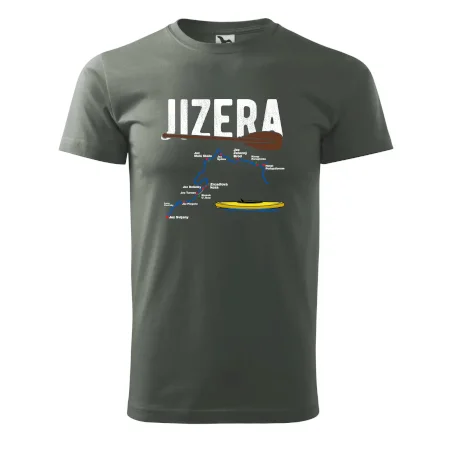 Mapa řeky Jizery