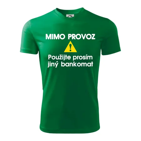 Mimo provoz - použijte jiný bankomat