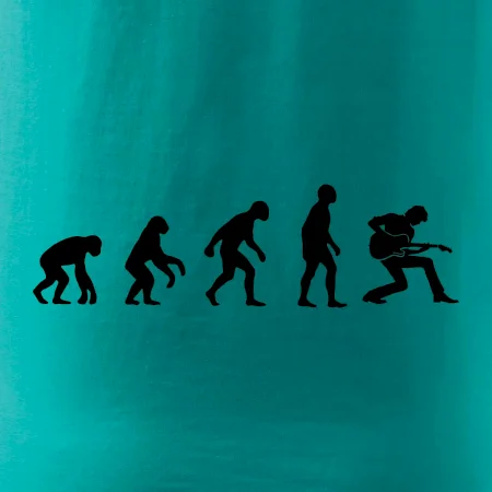 Evoluce kytarista - klečící