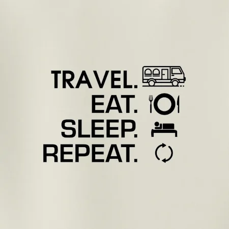 Eat sleep travel - Van