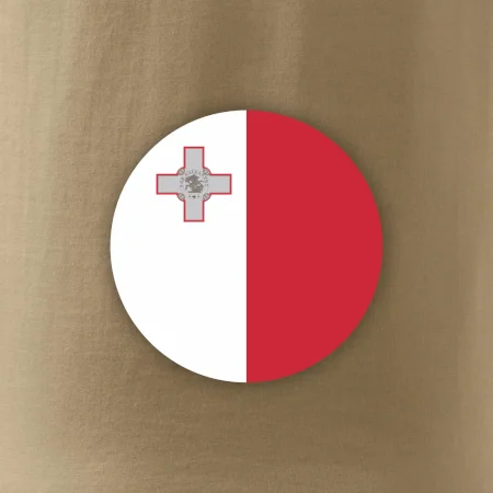 Vlajka Malta kulatá velká