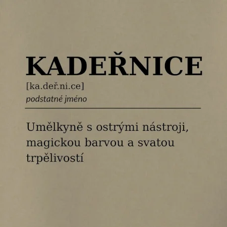 Kadeřnice umělkyně s ostrými nástroji