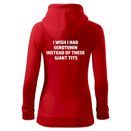 I wish I had serotonin instead of these giant tits