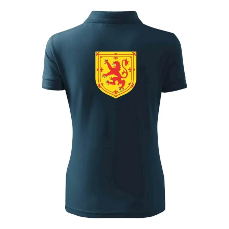 Skotský lev na hrudi