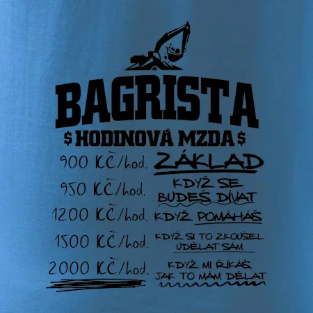 Hodinová mzda bagrista