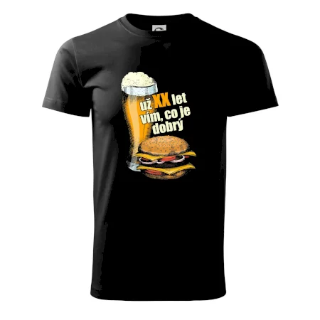 Pivo a burger vím co je dobrý