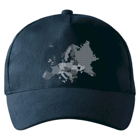 Mapa Evropy - srdce v Ukrajině