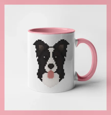 Border kolie Pixel