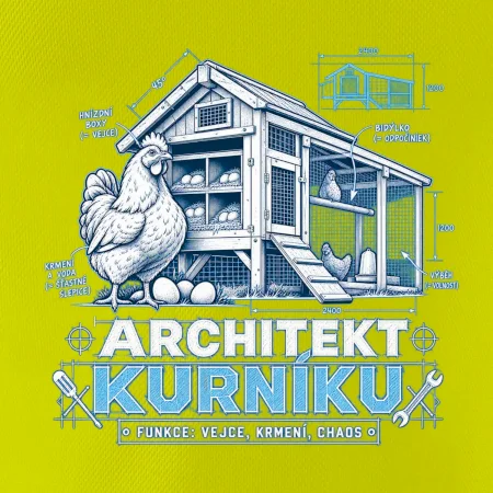 Architekt kurníku technický výkres