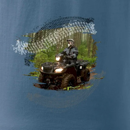 ATV čtyřkolka v lese