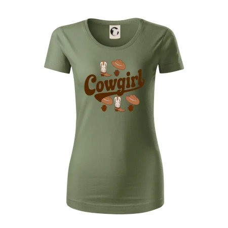 Cowgirl nápis a oblečení