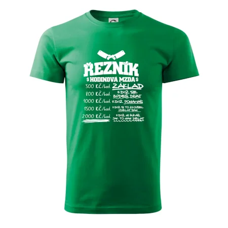 Hodinová mzda řezník