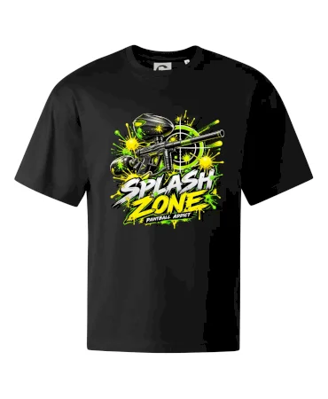 Neonový zásah splash zone paintball