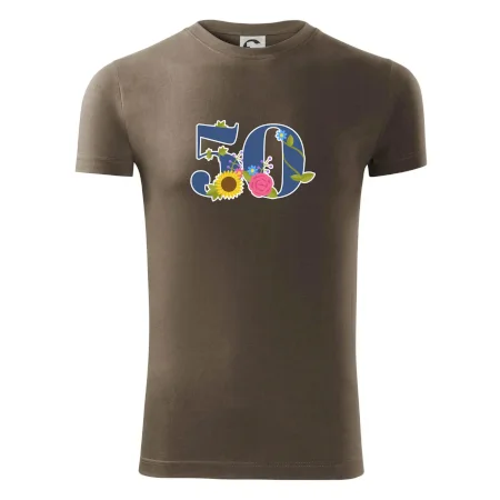 Květinové číslo kreslené - 50