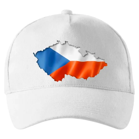 Česká vlajka v obrysu republiky