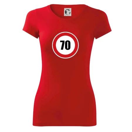 Dopravní značka - omezení rychlosti 70