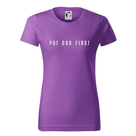 Put God first slabý nápis