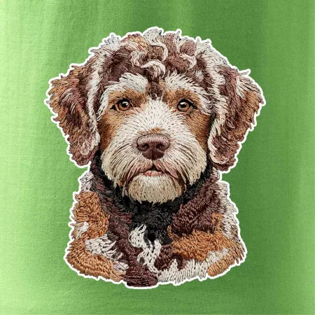 Lagotto romagnolo vyšívaná hlava na prsu