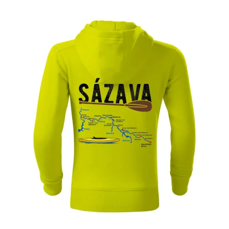 Mapa řeky Sázavy