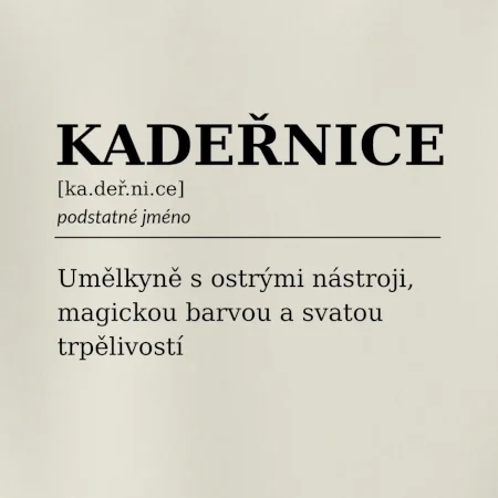 Kadeřnice umělkyně s ostrými nástroji