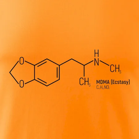 Molekulární struktura MDMA Extáze