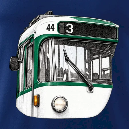 Detail čela T3R SLF tečkovaná perokresba