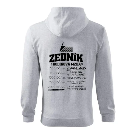 Hodinová mzda zedník