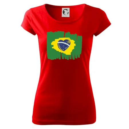 Brazílie vlajka srdce