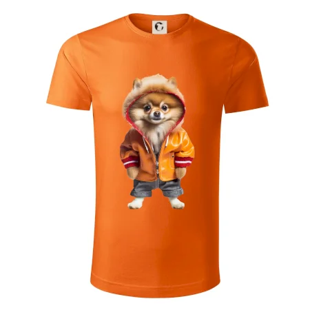 Pomeranian v bundě