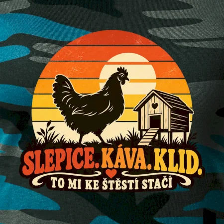 Slepice káva klid a pohoda