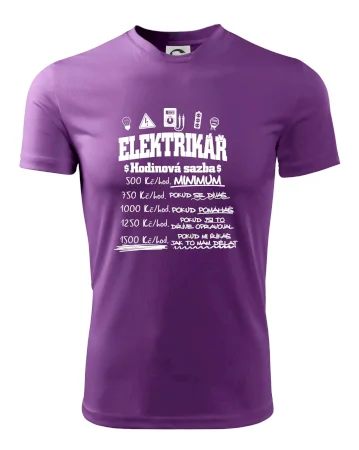 Elektrikář hodinová sazba