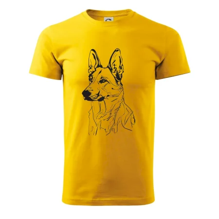 Německý ovčák černá kresba
