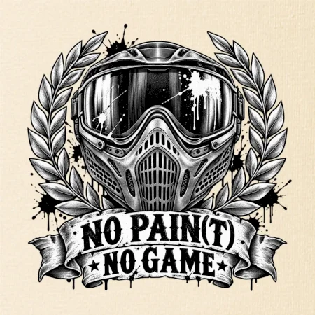 Motiv no paint no game s maskou