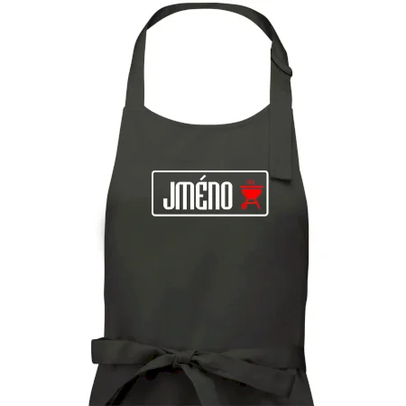 Zástěra na grilování s vlastním jménem