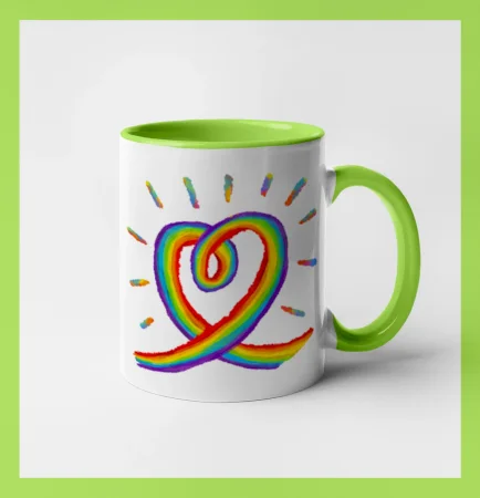 Srdce pride duha kreslená