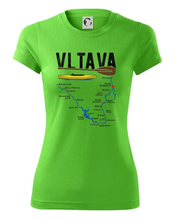 Mapa řeky Vltavy
