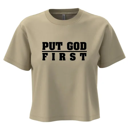 Put God first tlustý nápis