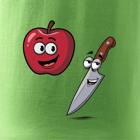 Parové triko - Jablko a nůž