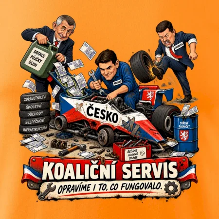 Macinka opravuje závodní auto ČESKO