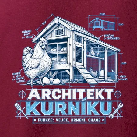 Architekt kurníku technický výkres