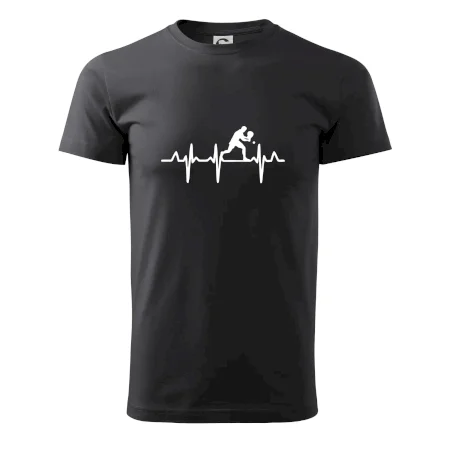 EKG stolní tenista stojící