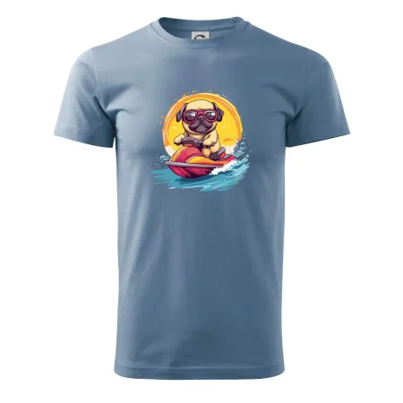 Mops na vodním skútru