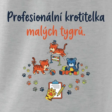 Profesionální krotitelka malých tygrů