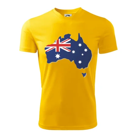 Austrálie - vlajka mapa