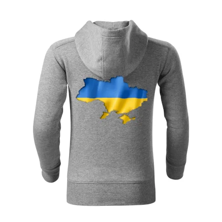 Ukrajina vlajka mapa